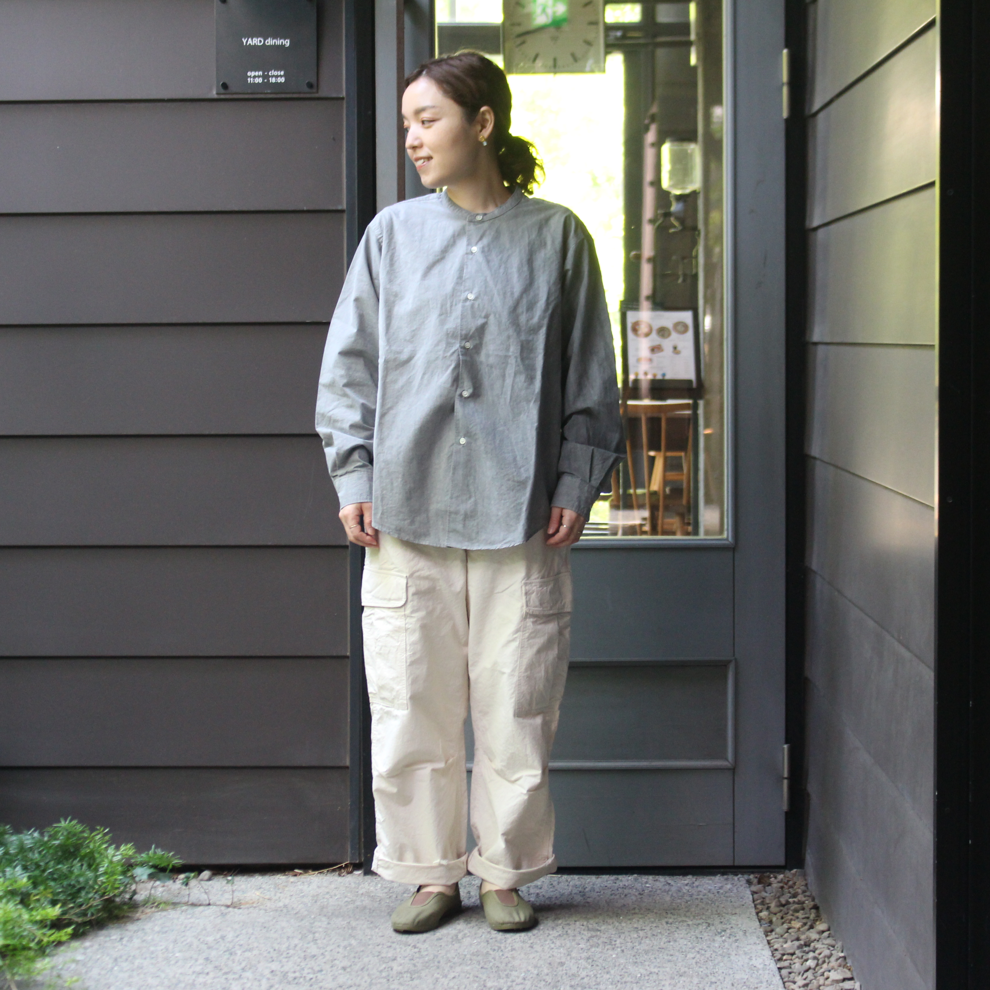 HATSKI / Low Count Band collar shirt | cds+ | 熊本のカフェ