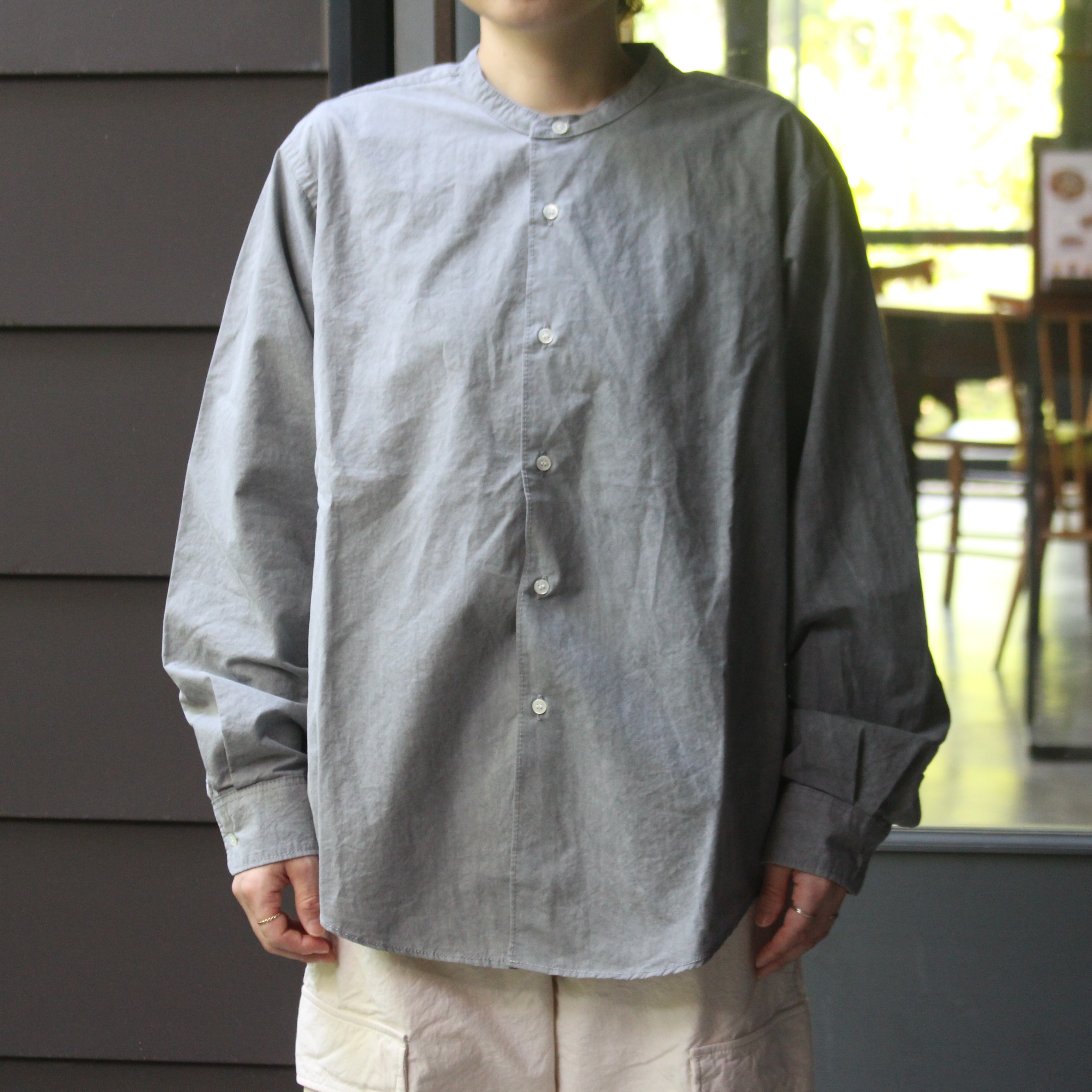 HATSKI / Low Count Band collar shirt | cds+ | 熊本のカフェ